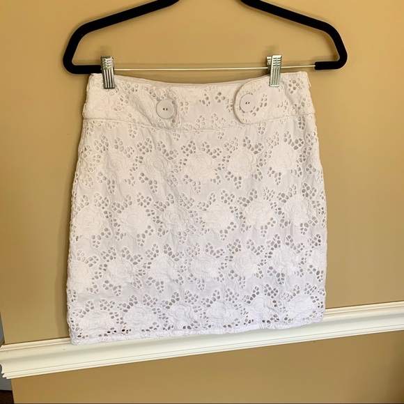 Cynthia Rowley White Eyelet Skirt - Picture 5 of 5